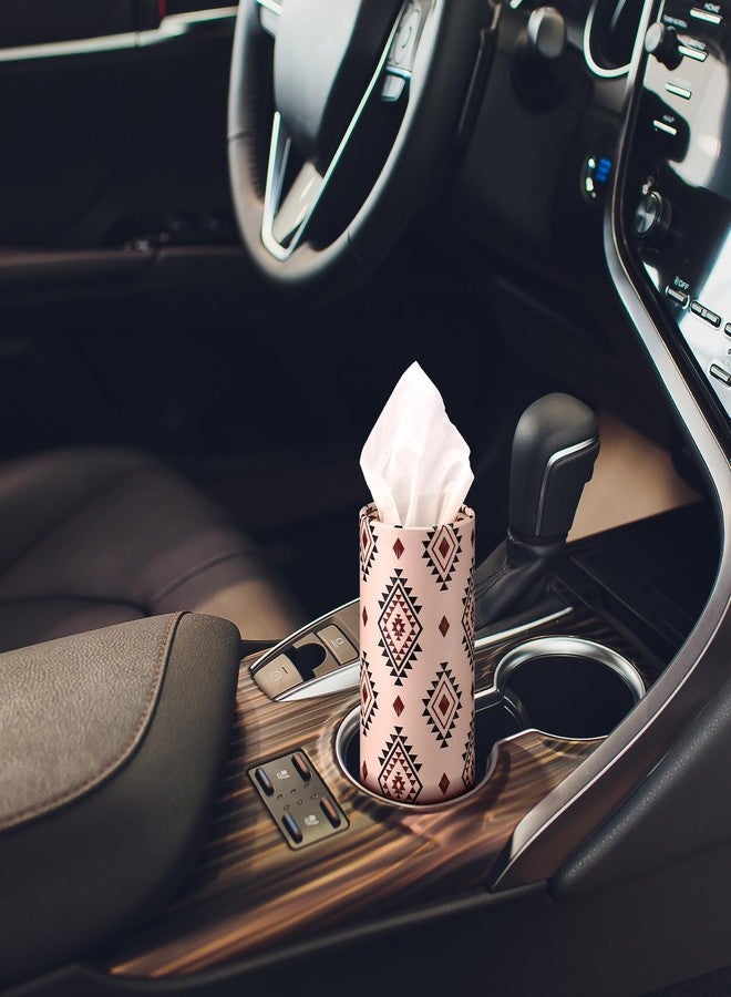 Yoande 4 Pack Car Tissue Holder with Facial Tissues Travel Tissue Tubes Box Round Cylinder Container for Car Cup Holder Home Bathroom Office Wedding Gifts Decor(Daisy) - Image 3