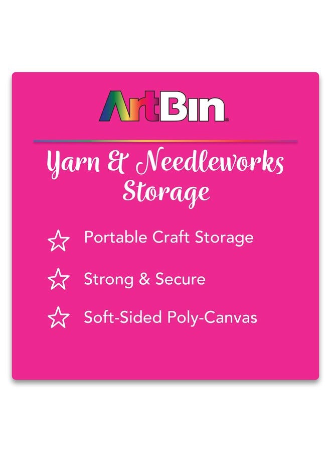 ArtBin 6932AB Hook & Needle Nook, Knitting & Crochet Organizer, [1] Plastic Storage Case, Translucent Periwinkle - Image 2
