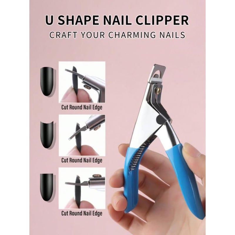 ALKAYAN Nail Clipper Acrylic Gel False Nail Tips Edge Cutter Tools-False Nail Clipper, Acrylic Fake Tip Clipper Cutter -MULTICOLOR - Image 3