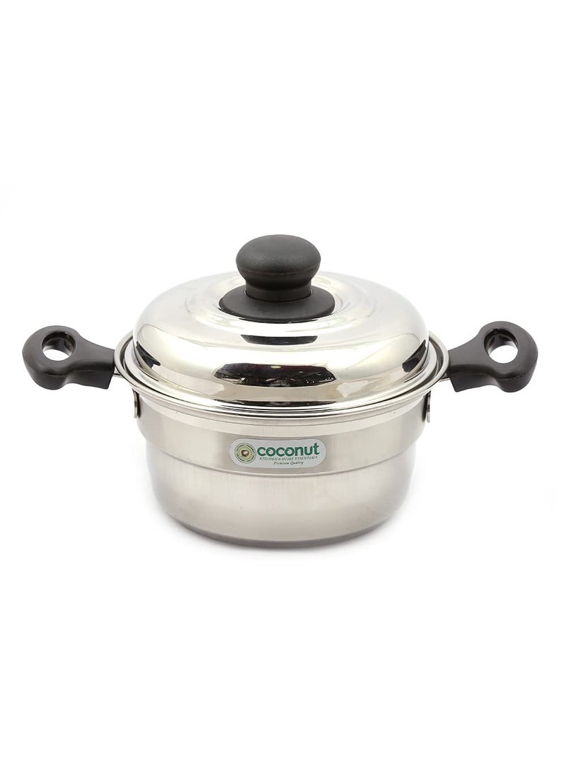 Coconut Coconut Stainless Steel Idly Steamer/Idly Pot - one plate 6 idly, one plate 15 mini idly and 2 Steamer  - Image 5