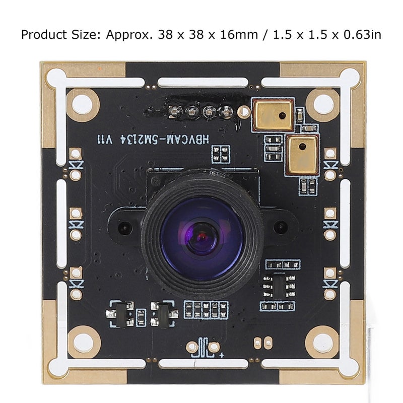 وحدة الكاميرا 5MP زاوية واسعة 100° USB 2.0 بدون برنامج تشغيل ربطة لوحة شريحة OV5693 - Image 3