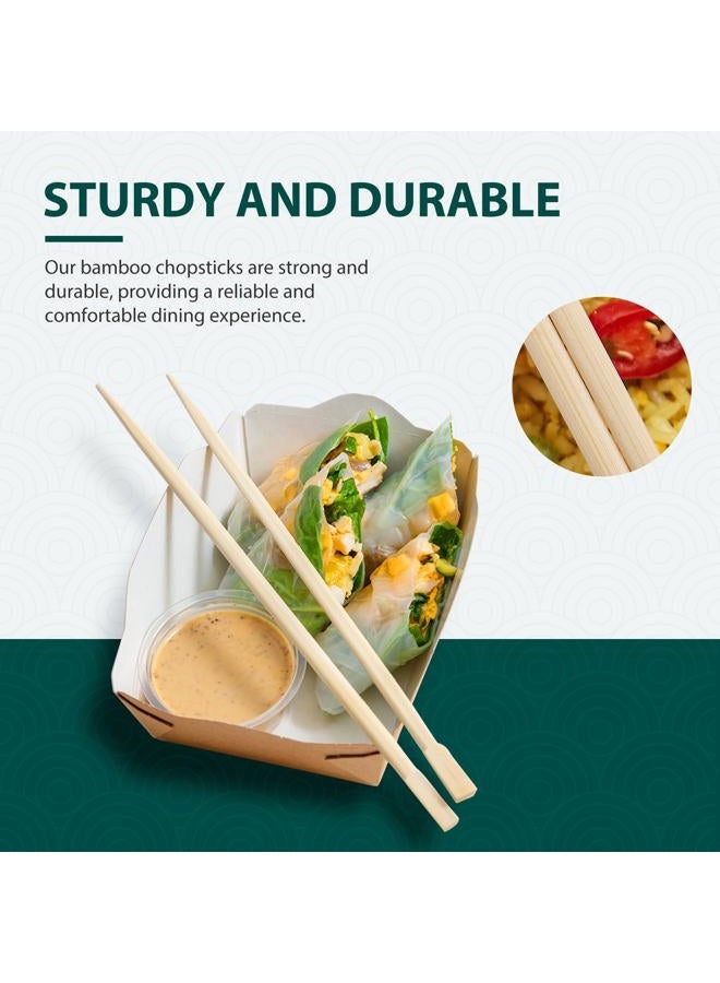 Soeos 50 Chopsticks Disposable Bulk - Natural Wooden Chopsticks & Bamboo Chopstick for Sushi, Takeout, Party - Smooth, Individually Wrapped Single-Use Chopstick (Approx.50 Pairs) - Image 5