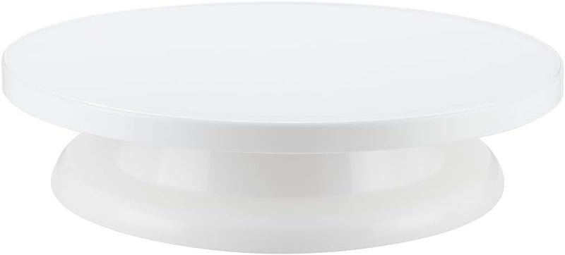 Fitto White Rotating Cake Stand - 360° Rotating Cake Turntable for Decorating, Frosting, and Display - Non-Slip, Easy-Clean Surface - Ideal for Cakes, Cupcakes, Desserts, Baking Enthusiasts - Image 1