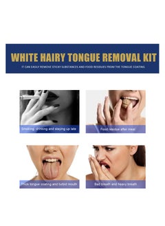 Jaysuing White hair tongue removal kit, tongue scraper cleaning kit, tongue cleaning gel with cleaning brush to freshen breath  - Image 5