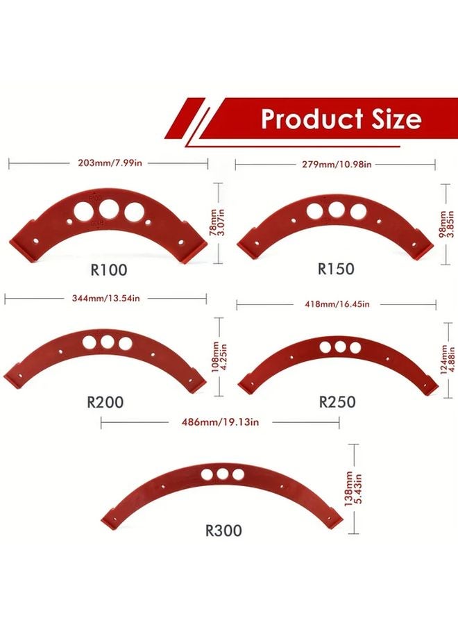 Large Arc Mold R200 Woodworking Template Tool Manual Curved Edge Guide For DIY Furniture - Image 4
