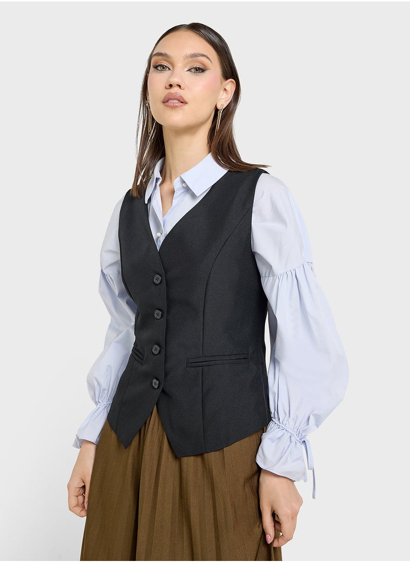 ELLA Sleeveless Vest  - Image 1