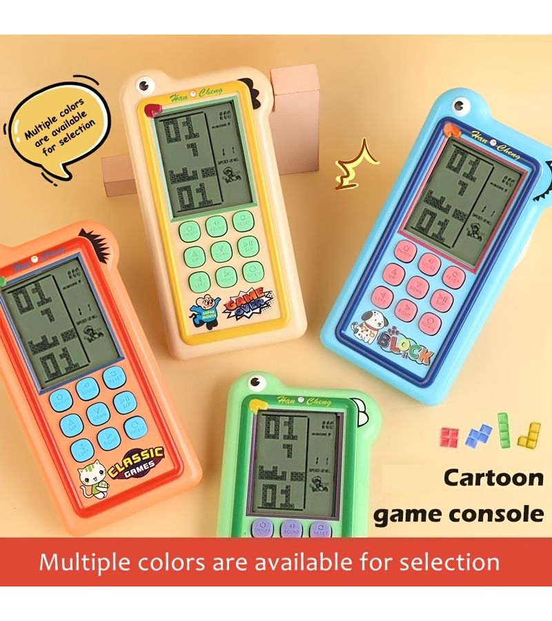 Khaki Puzzle Handheld Game Console Retro Nostalgic Brain Training Toy - Image 4