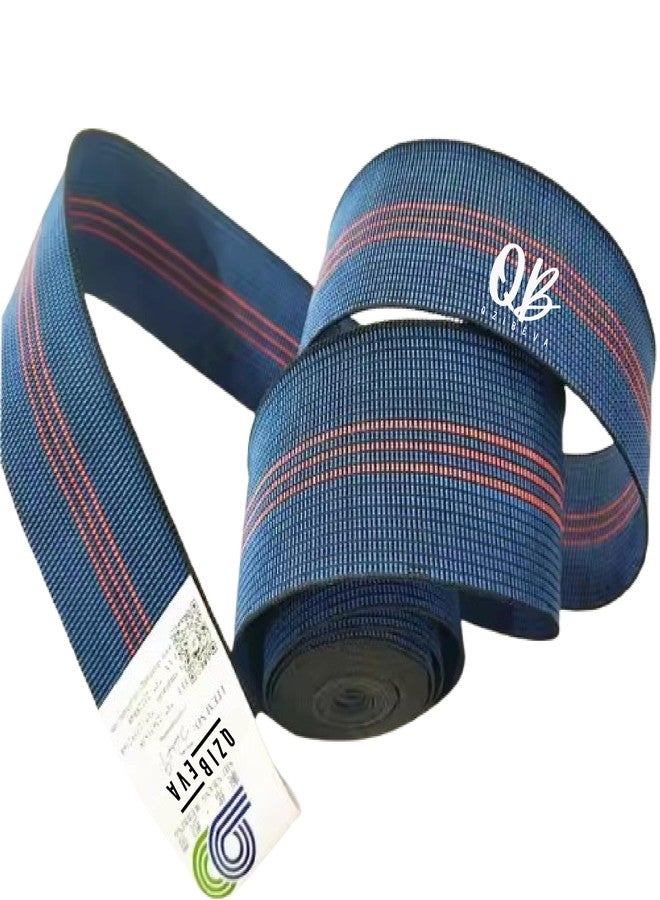 QZIBEVA Pack of 6 Meter Heavy Duty Sofa Elastic 2 Inch Webbing Tape Contiunous Long Durable Strong Elasticity Blue ITEM-J25-65C - Image 5