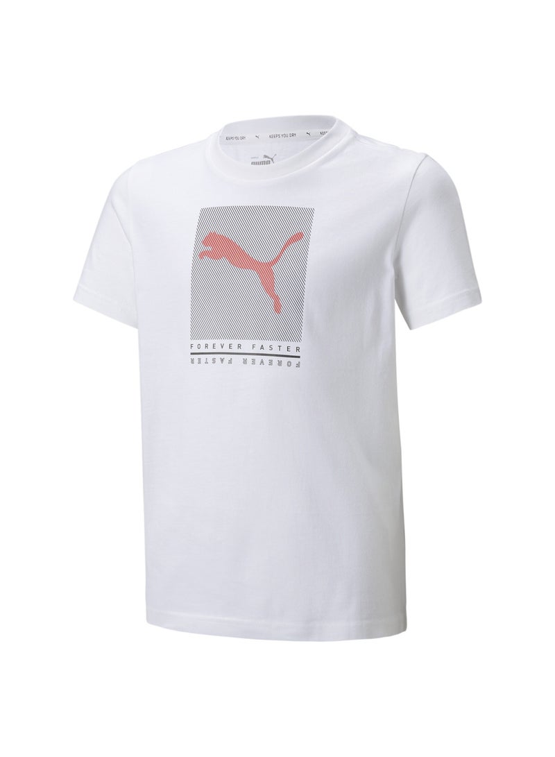 بوما تيشرت Active Sports مزين برسومات للشباب - Image 1