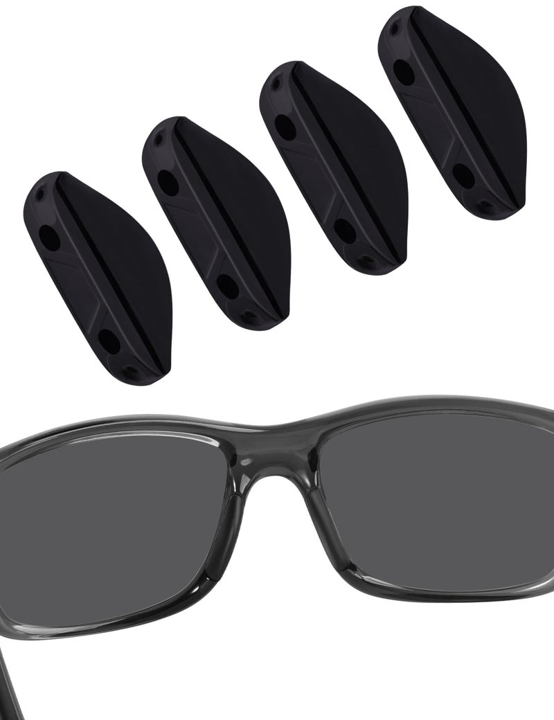 BLAZERBUCK Replacement Nose Pads Piece for Oakley Pit Boss 2 OO9137 / Pit Boss 2 Asian Fit OO9215 Sunglass - Black+Black - Image 1