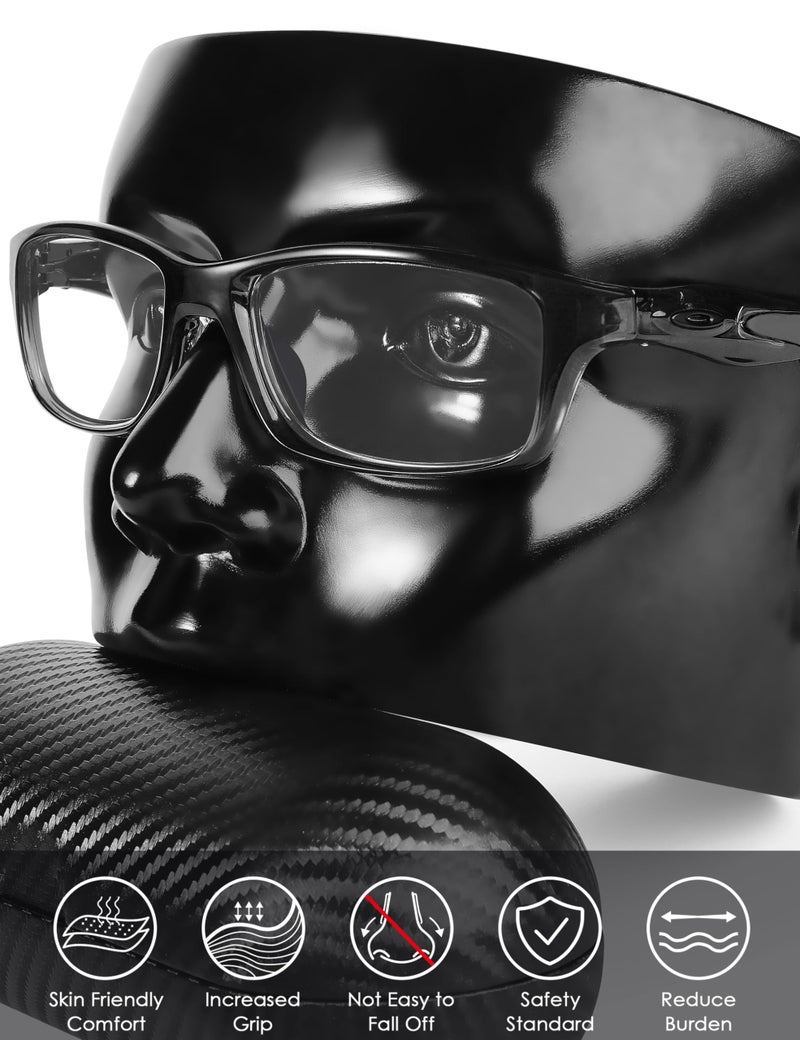 BLAZERBUCK Replacement Nose Pads Piece for Oakley Pit Boss 2 OO9137 / Pit Boss 2 Asian Fit OO9215 Sunglass - Black+Black - Image 3