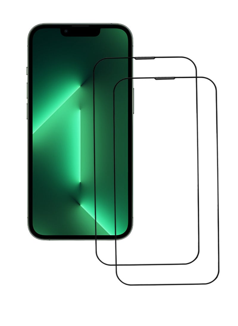 ACLIX 2 Pieces Antistatic ESD Dustproof Premium Quality High Definition Tempered Glass Screen Protector Designed For  iPhone 13 Pro - Image 1