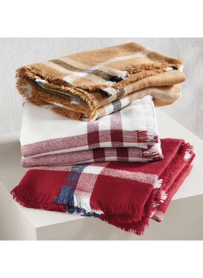 Womens Plaid Blanket Acrylic Womens Winter Scarf With Fringe Edge Red - pzsku/Z7DE60E1BBBA732718C06Z/45/_/1735566668/7d7833a1-2f83-4f66-912e-e7fd0e7fd578