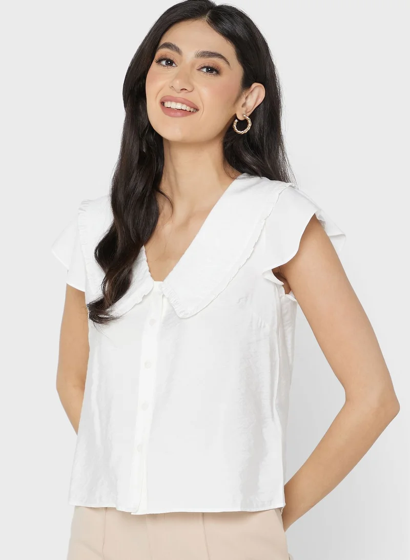 WHISTLES Flute Sleeve Top