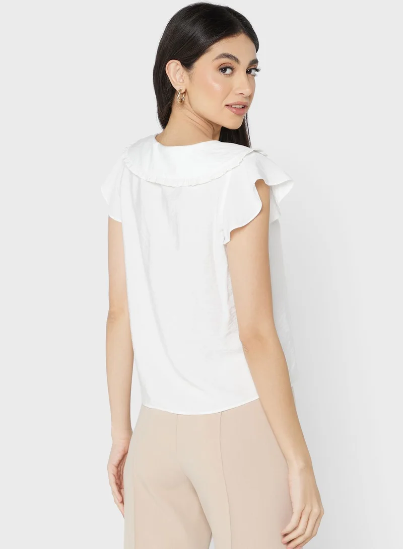 WHISTLES Flute Sleeve Top