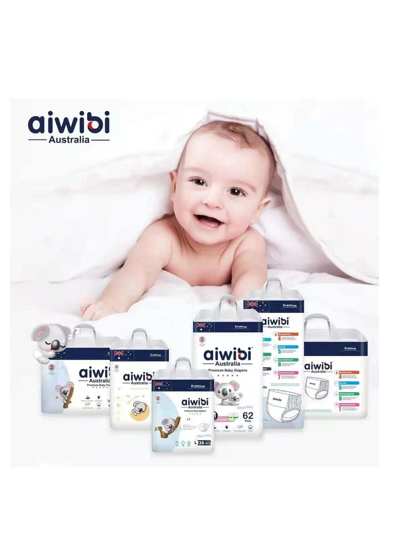 aiwibi Ultra Thin Premium Baby Pant Diapers - Size (6) XXL 20 Pcs (15-21kg), Super Soft and Ultra Thin ,Anti-irritation Pants Baby Nappy Pants, Super Absorption, 360 Stretchy Waistband - Image 2