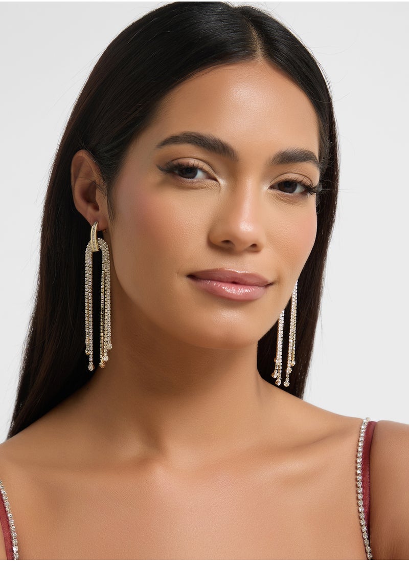 Ella Limited Edition - Diamante Drop Earrings - Image 1