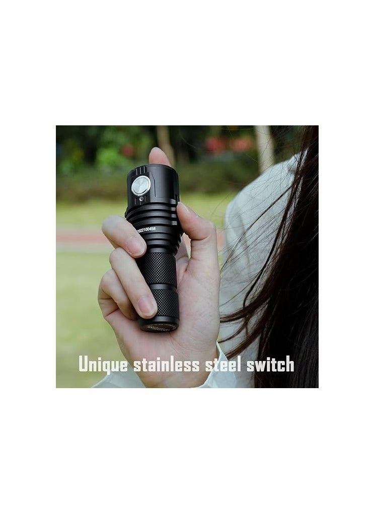 IMALENT IMALENT MS03 Tactical Flashlight 13000 Lumens Super Bright Torch, with 3 Pcs CREE XHP70 2nd LEDs, LED Flashlight for Searching and Fishing (Warm White Light)  - Image 4