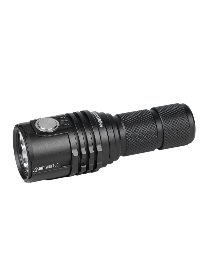 IMALENT IMALENT MS03 Tactical Flashlight 13000 Lumens Super Bright Torch, with 3 Pcs CREE XHP70 2nd LEDs, LED Flashlight for Searching and Fishing (Warm White Light)  - Image 1