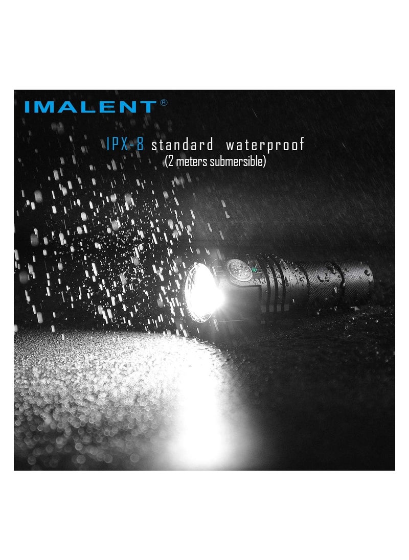IMALENT - IMALENT MS03 Tactical Flashlight 13000 Lumens Super Bright Torch, with 3 Pcs CREE XHP70 2nd LEDs, LED Flashlight for Searching and Fishing (Warm White Light) - Image 1