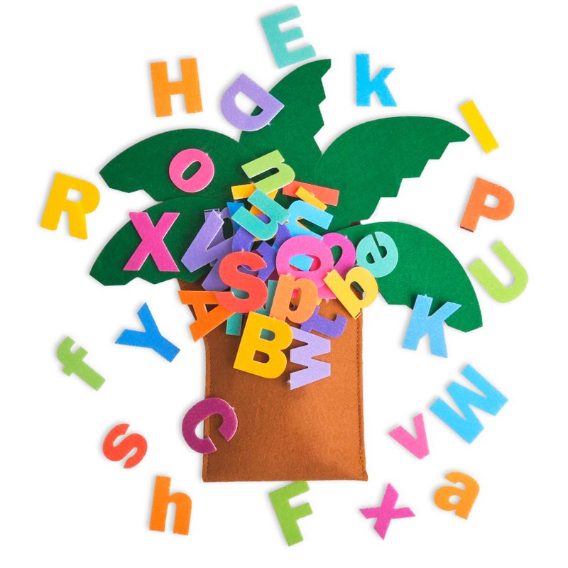 CHEFAN Tree and Letter Props from The Childhood Favorite Book Felt Numbers and Letters