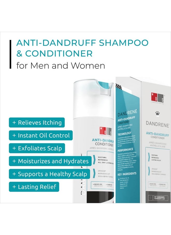 DS LABORATORIES Dandrene Dandruff Shampoo And Conditioner Bundle By Ds Laboratories Shampoo And Conditioner For Itchy Dry Scalp Psoriasis Seborrheic Dermatitis For Men And Women (7 Fl Oz) Packaging May Vary  - Image 3