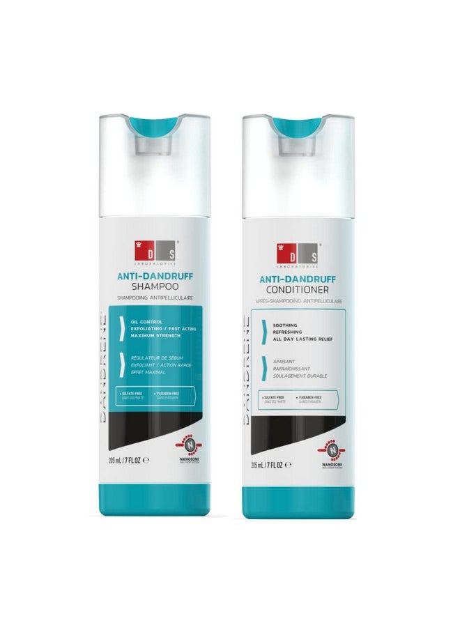 DS LABORATORIES Dandrene Dandruff Shampoo And Conditioner Bundle By Ds Laboratories Shampoo And Conditioner For Itchy Dry Scalp Psoriasis Seborrheic Dermatitis For Men And Women (7 Fl Oz) Packaging May Vary  - Image 2