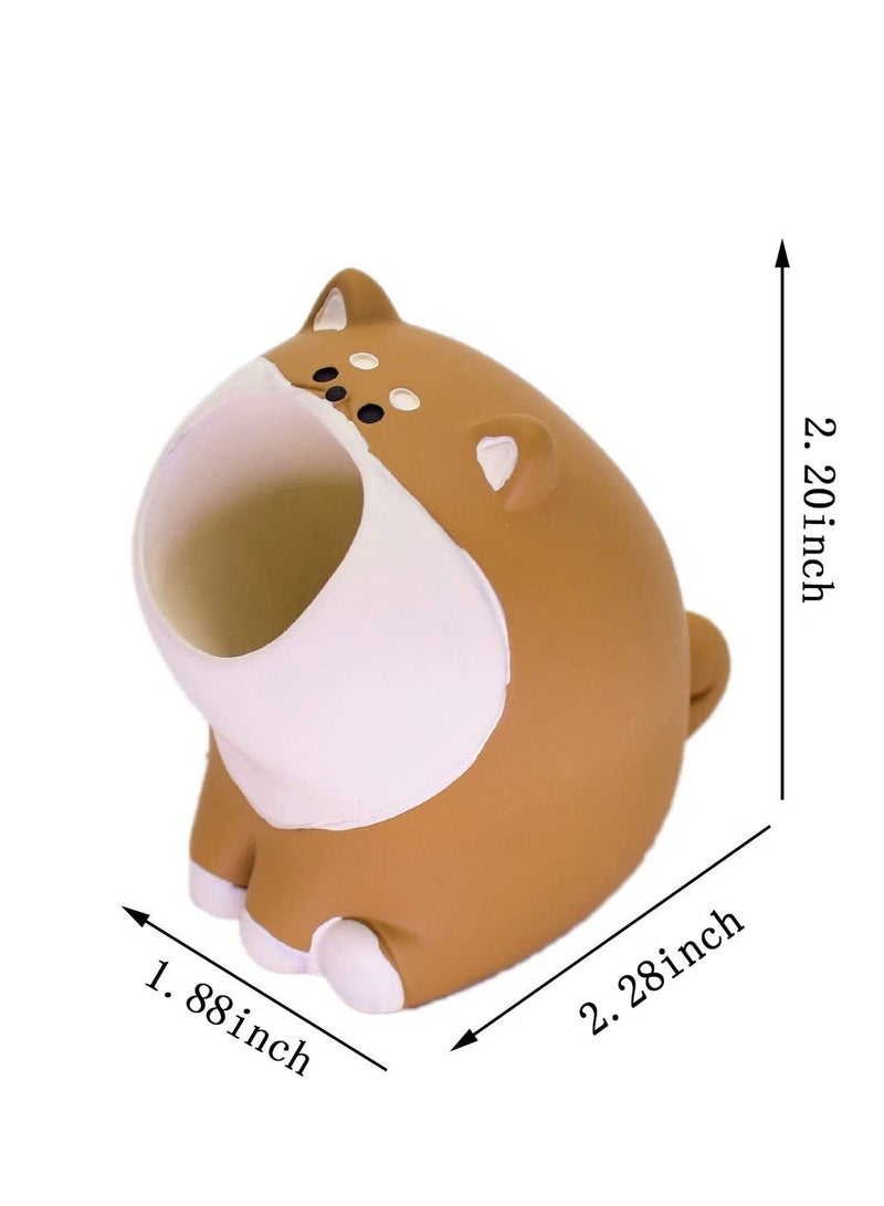 Y&D Funny Dog Toy Pencil Pen Holder for Desk Home Office Decoration Organization, Cat Shaped One Stand  - Image 3