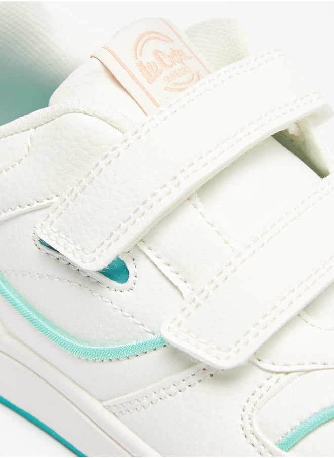 Lee Cooper Girls Colourblock Sneakers with Hook and Loop Closure  - Image 5