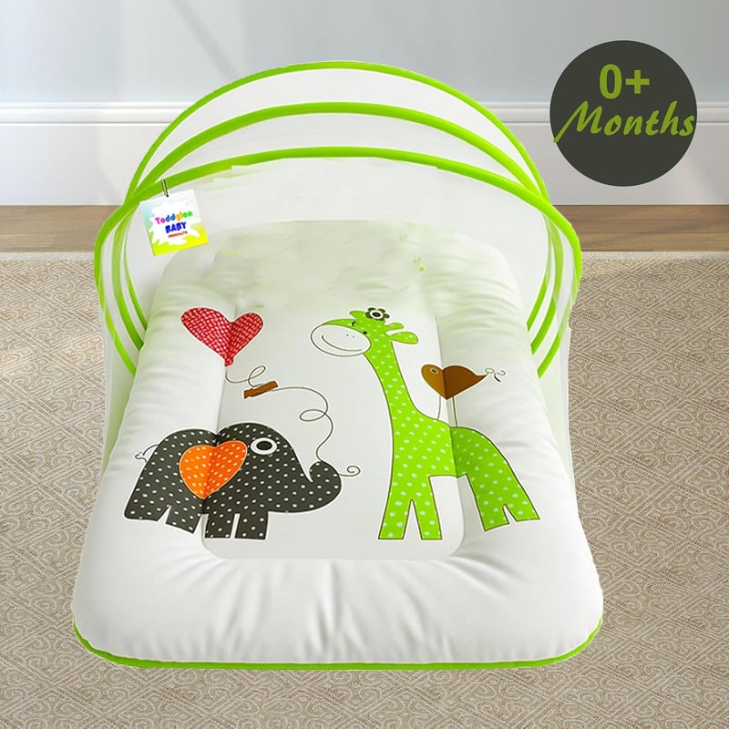 Toddylon Flat Bed Baby Bed New Born Baby Bedding Set | Mattress | Mosquito Net | Insect Protector | Baby Beds | Infants | Bag | Essentials (0-6 Months) - Image 5