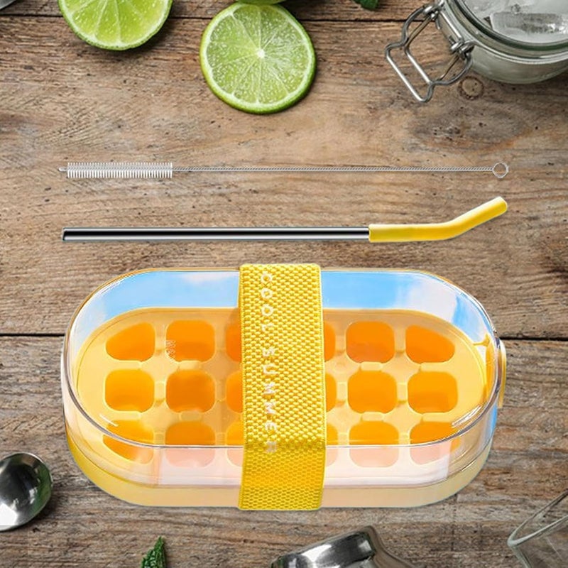 18-Grid Press Ice Making Bottle - Easy Release Reusable Ice Tray for Drinks - Image 3