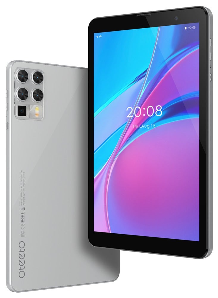 Oteeto Tab8 5G Android Tablet With 8.0 Inch Display 8GB RAM 512 GB ROM And 5000 mAh Battery With Keyboard (Titanium) - Image 1