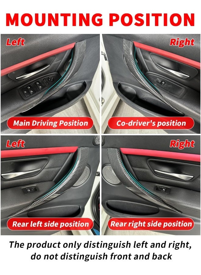 SHSBSCAR أغطية مقبض الباب SHSBSCAR F30 تناسب BMW F30، أغطية مقبض سحب الباب للجانب السائق والراكب لـ F31 F34 F80 320 328 330 335 F32 F33 F36 F82 F83 418 420 428 430 435 - Image 2