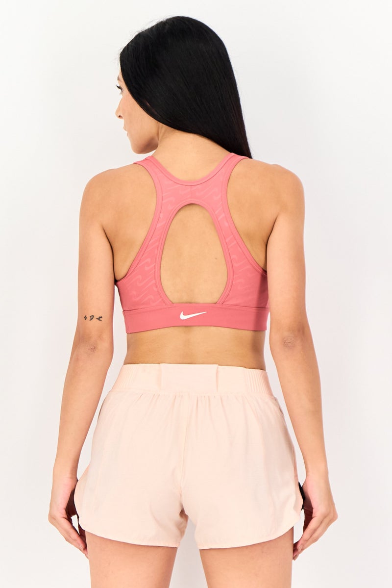 Nike Women Padded Training Sports Bra, Pastel Red - Image 3