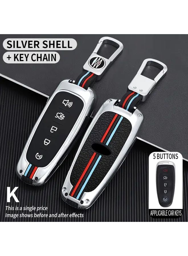 5 Button Matt Black Car Key Case Protector for Ford Edge Focus Flex Explorer Taurus - Image 5