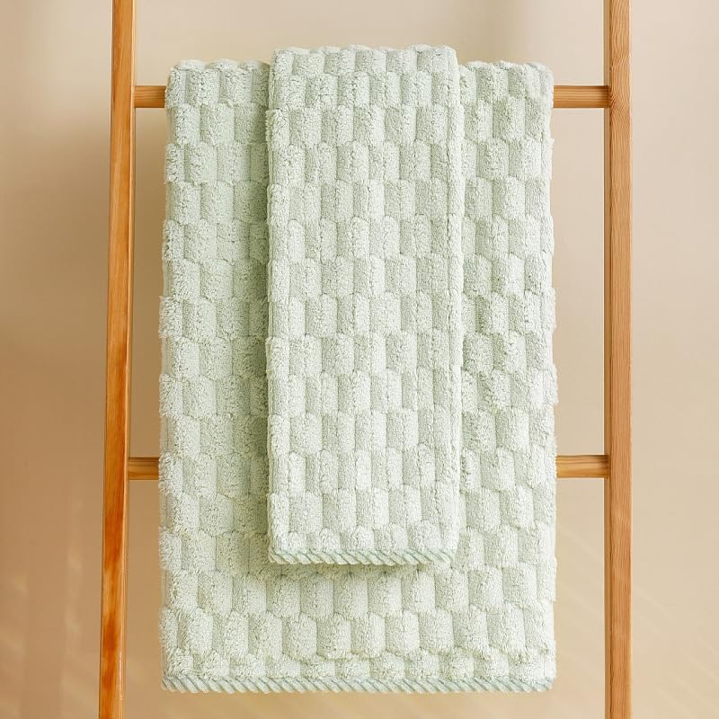 Home-Cloud HomeCloud Microfiber Soft & Fuffy Bath Towel 400 GSM with Hanging Loop| 3X Softer Than Cotton Towels | Highly Absorbent| Perfect for Home, Pool & Gym | Set of 2 (1Bath(140x72cm), 1Face Towel(75x35cm) - Image 4