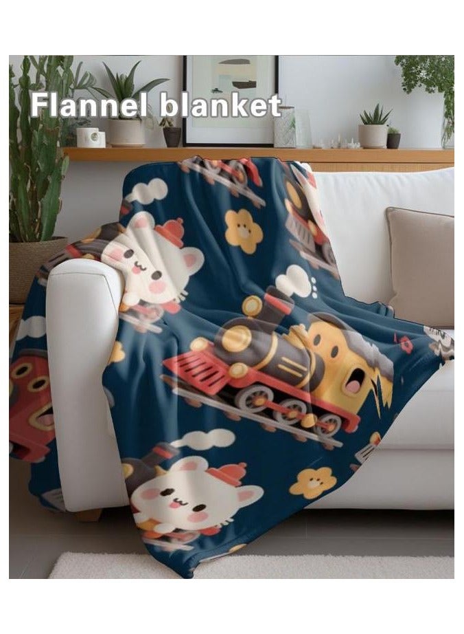 general Flannel thin blanket (warm and comfortable, suitable for sleep, gaming, dust removal and sandproof) 150cm*200cm - 875 - Image 4