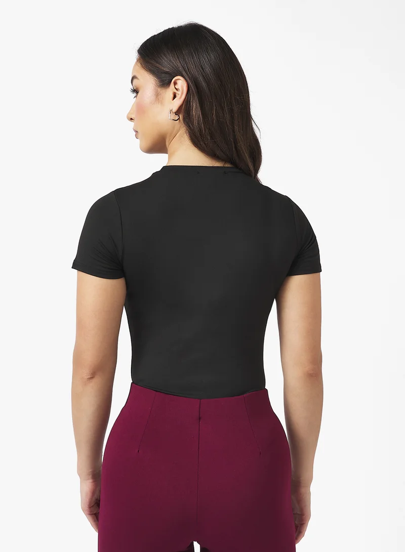 Ginger Basics Crew Neck Polyamide Bodysuit