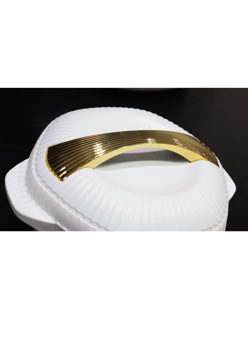 Milton Food Container Set of 4 Pieces Stainless Steel Inner Heat Edge (500ml, 1000ml, 1500ml, 2500ml) White - Image 5