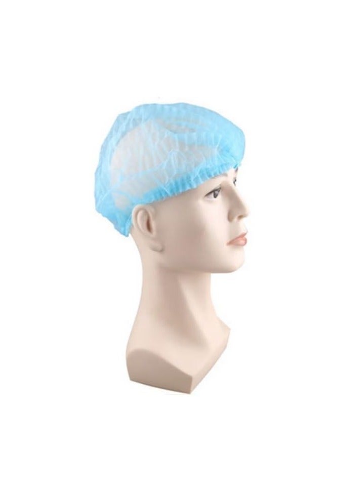 Generic Disposable Elastic Bouffant Hair Caps Dustproof Head Cover 100pcs  - Image 1