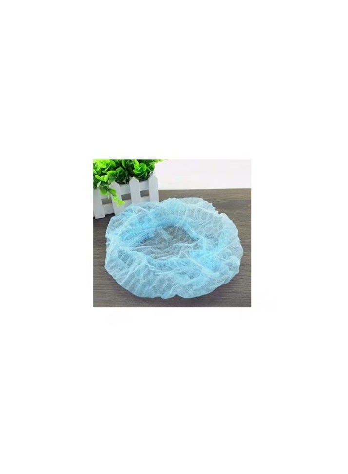 Generic Disposable Elastic Bouffant Hair Caps Dustproof Head Cover 100pcs  - Image 2