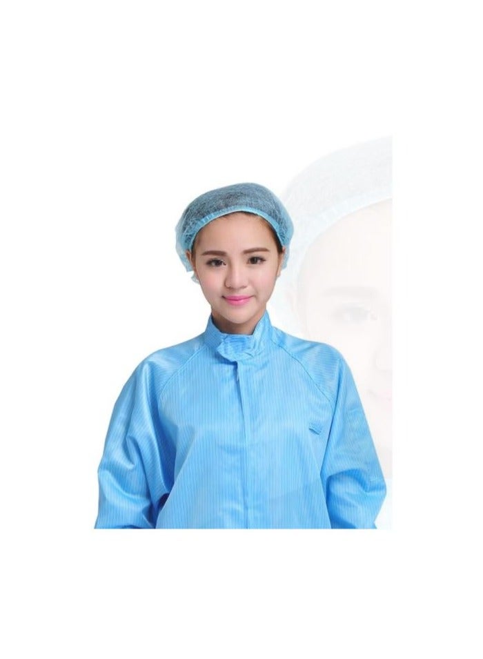 Generic Disposable Elastic Bouffant Hair Caps Dustproof Head Cover 100pcs  - Image 4