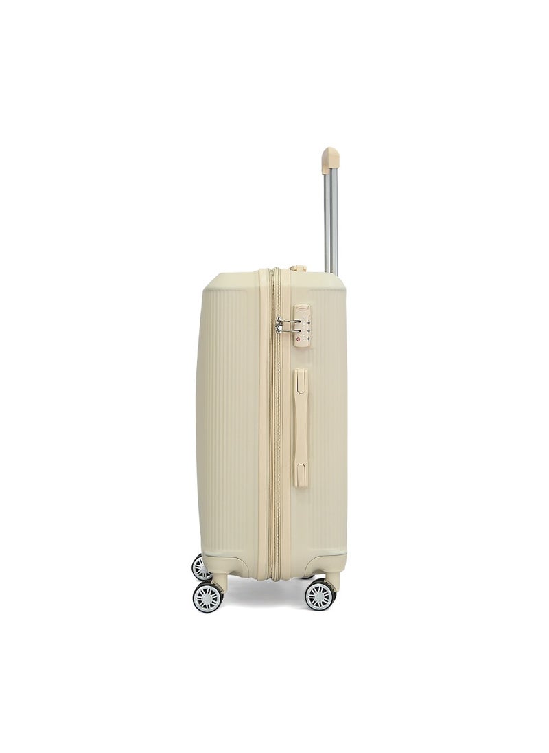 GIORDANO Giordano Hardside Luggage Trolley Bag 5 Pieces set,Beige (BC-12&14,S-20,M-24,L-28 Inch)  - Image 3