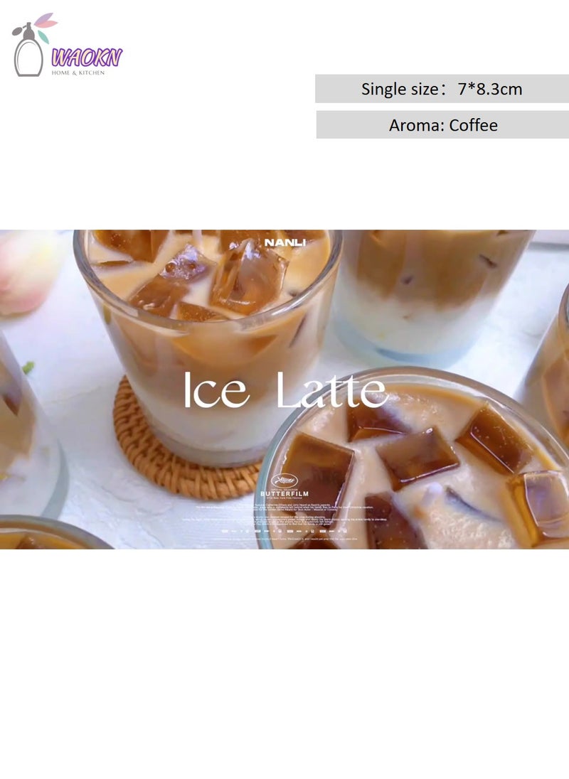 WAOKN - Iced Latte Simulation Aromatherapy Candle, Creative Soy Wax Aromatherapy Gift, Coffee Fragrance - Image 1