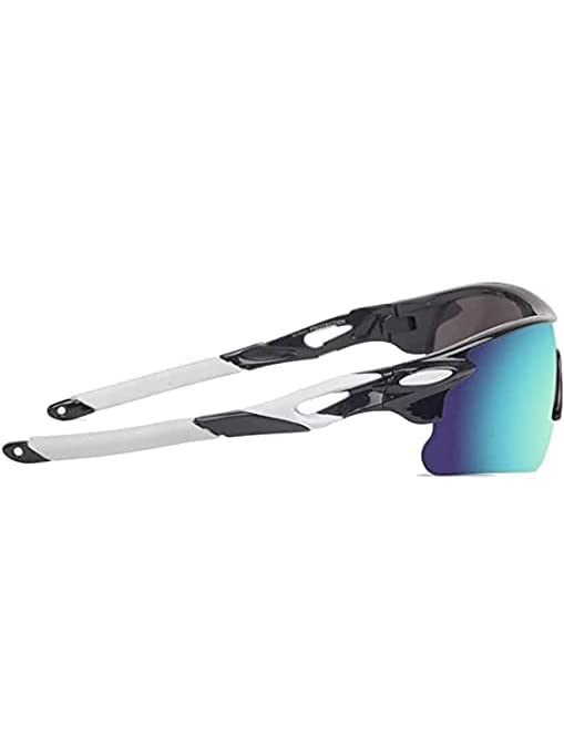 Packard Non Polarized Oversized Sports Sunglasses for Men Women, Outdoor Cricket Cycling Hiking Fishing Sunglasses (Black White, Yellow) - Image 4