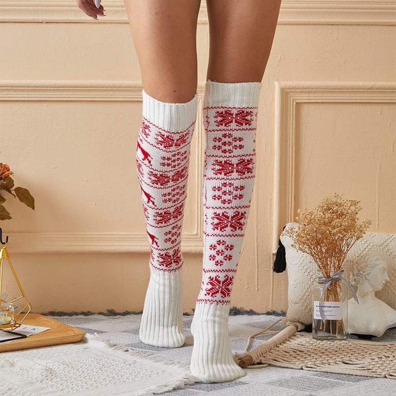 Pcavin Thigh High Socks for Women Cable Knit Over the Knee Boot Socks, Long Warm Leg Warmers Winter - Image 1