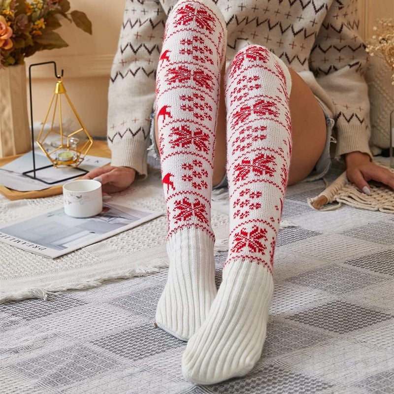 Pcavin Thigh High Socks for Women Cable Knit Over the Knee Boot Socks, Long Warm Leg Warmers Winter - Image 3