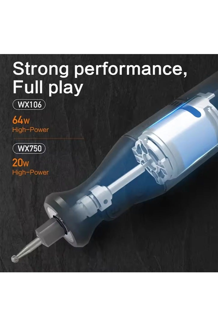 Worx WX106 Rotary Tool 8V Cordless Mini Drill Engraving Grinding Polishing Machine USB Charger Variable Speed Power Tools Set - Image 5