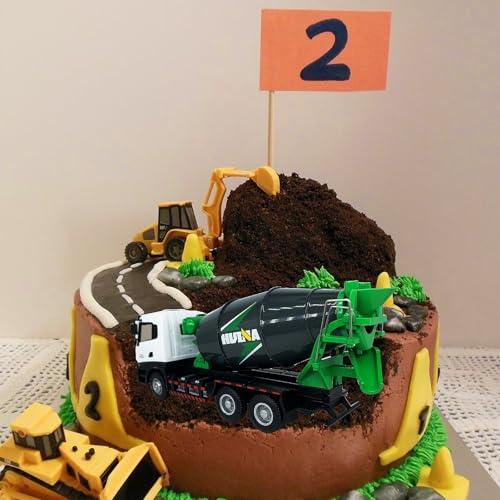 Gemini&Genius Cement Truck Toy for Kids, Construction Vehicle Heavy Duty Cement Mixer Truck for Pretend Play, 1/50 Scale Diecast Alloy Vehicles Toy for Kids - Image 5