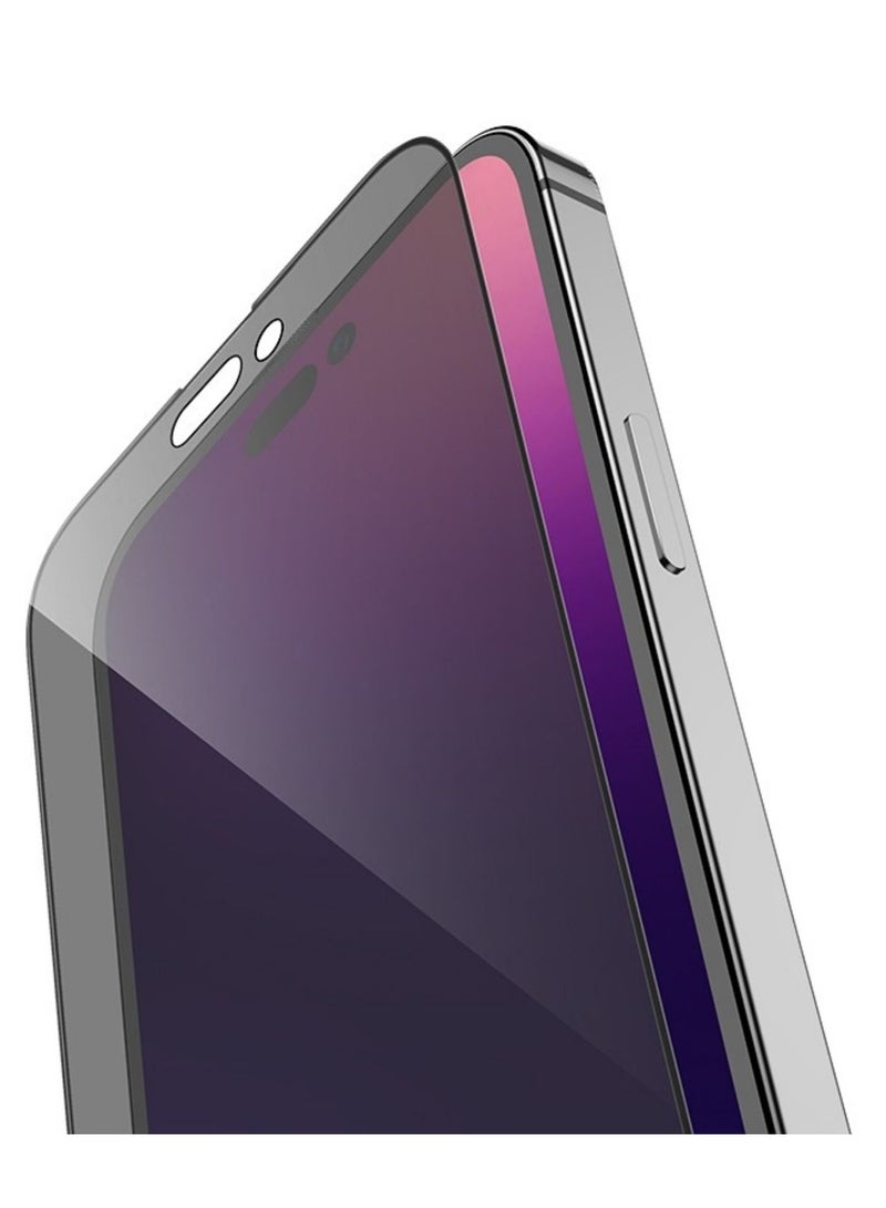 BORTONY 14 Pro Privacy Full Coverage Screen Protector Anti-Spy Tempered Glass Film Edge to Edge Protection Case Friendly for iPhone 14 Pro 6.1-Inch - Image 5